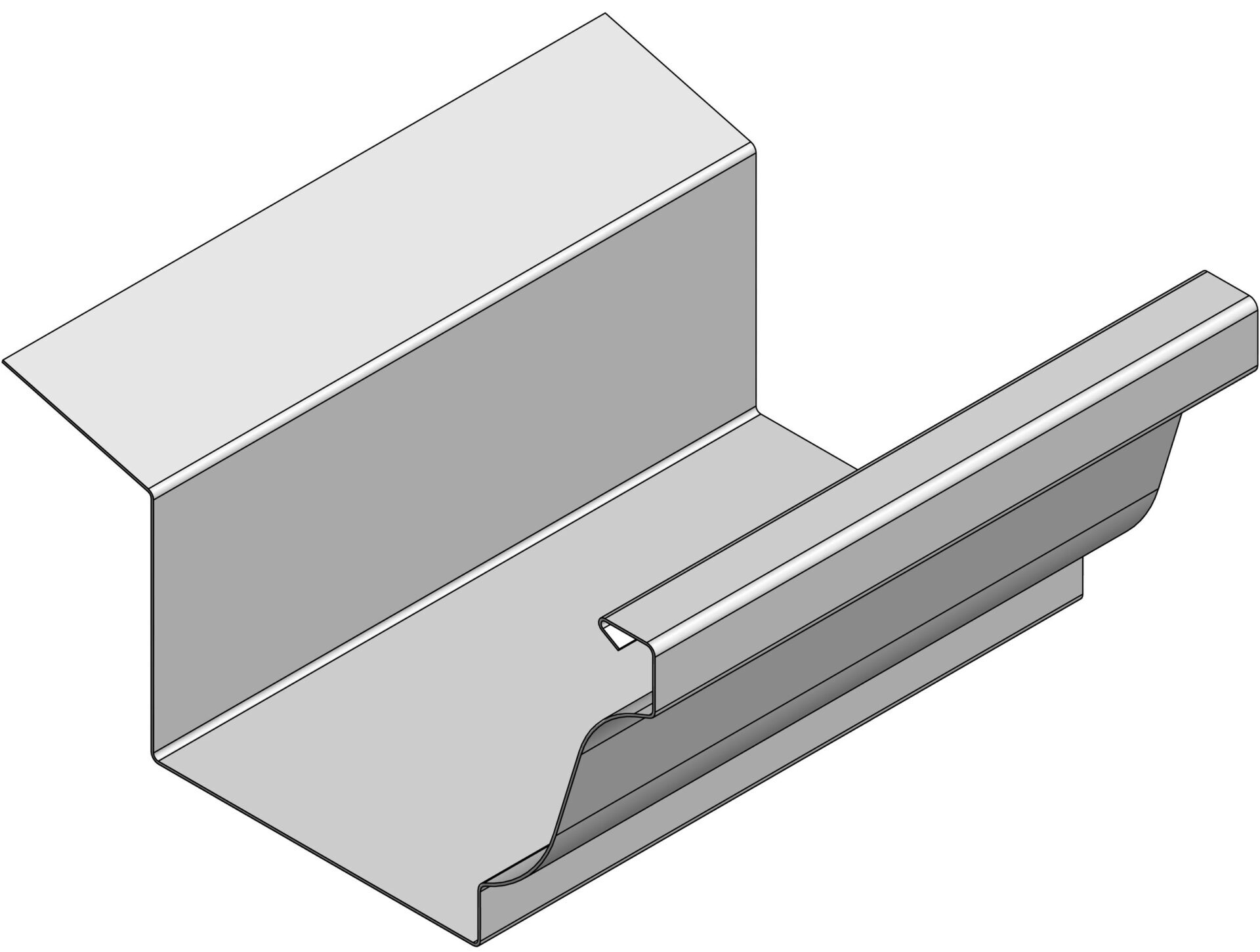 flange back gutter