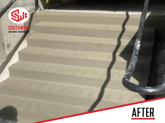 Concrete Stairwell Repair AFTER