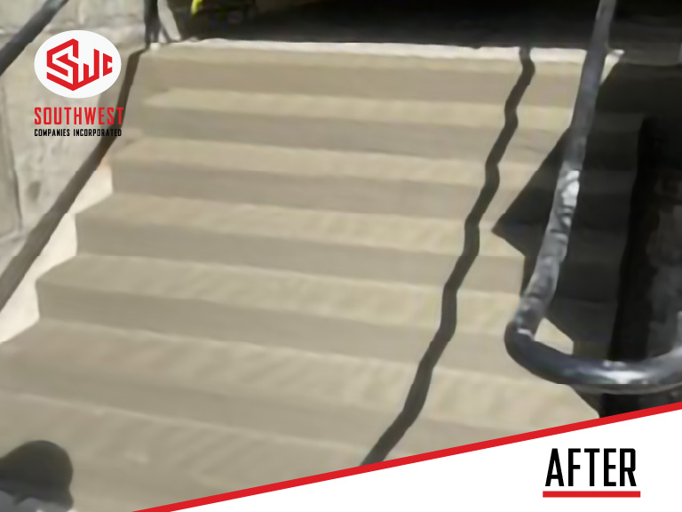 Concrete Stairwell Repair AFTER