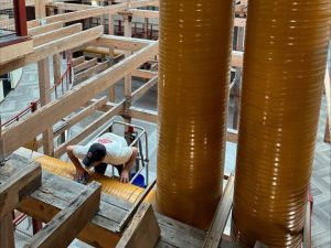 Bridgeview air duct painting during
