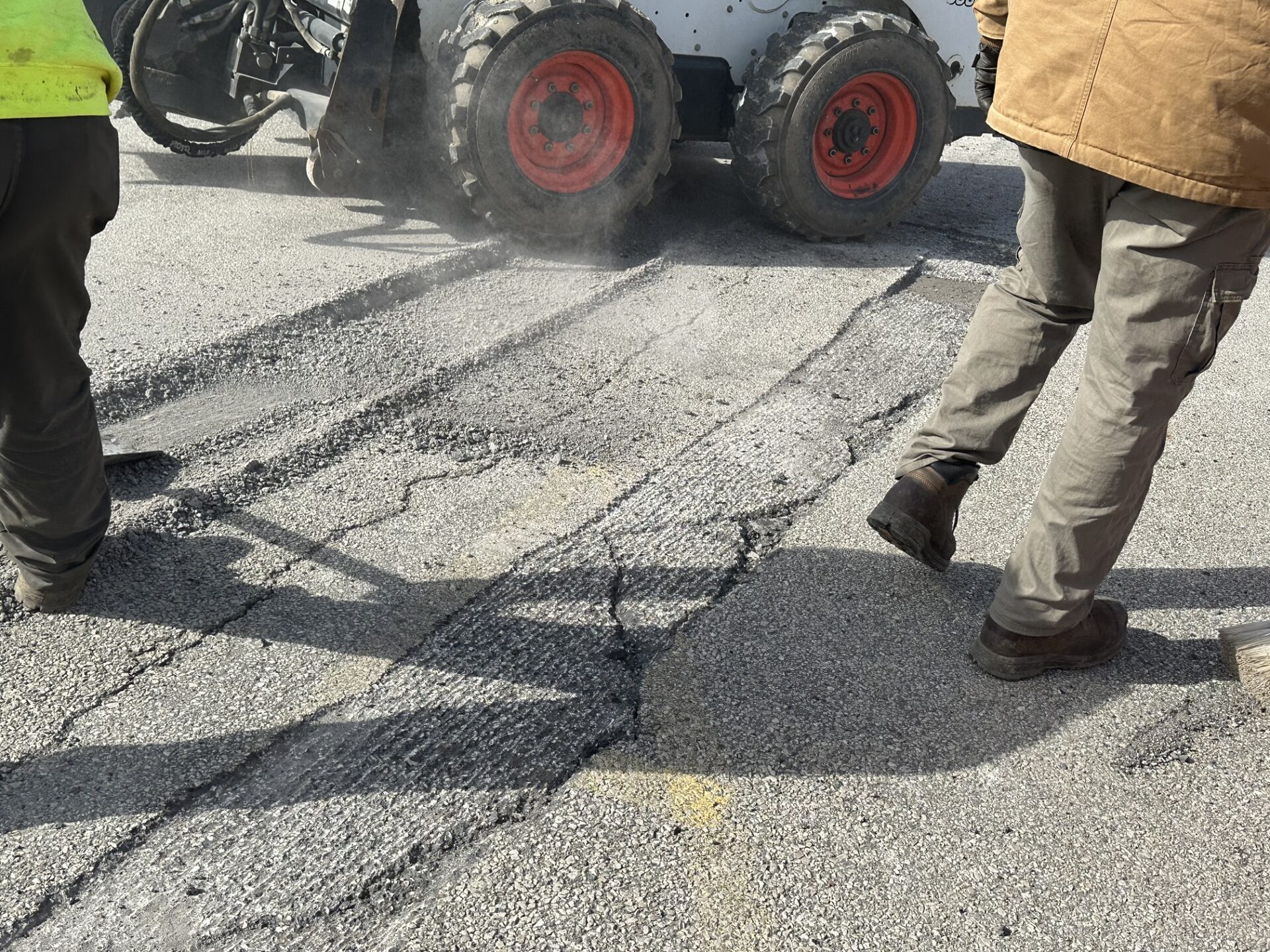 Fat Head's Brewery parking lot repair