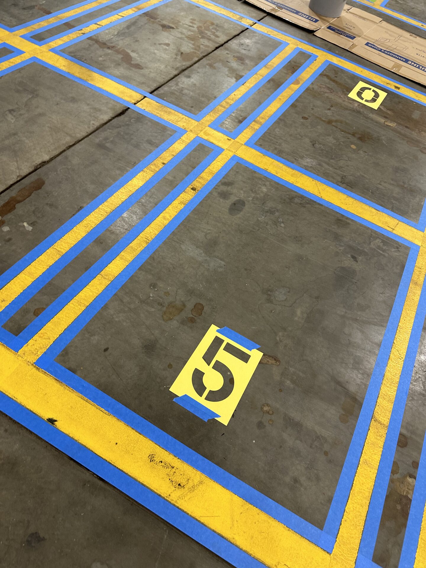 Warehouse interior painting at Dr. Pepper Snapple Group