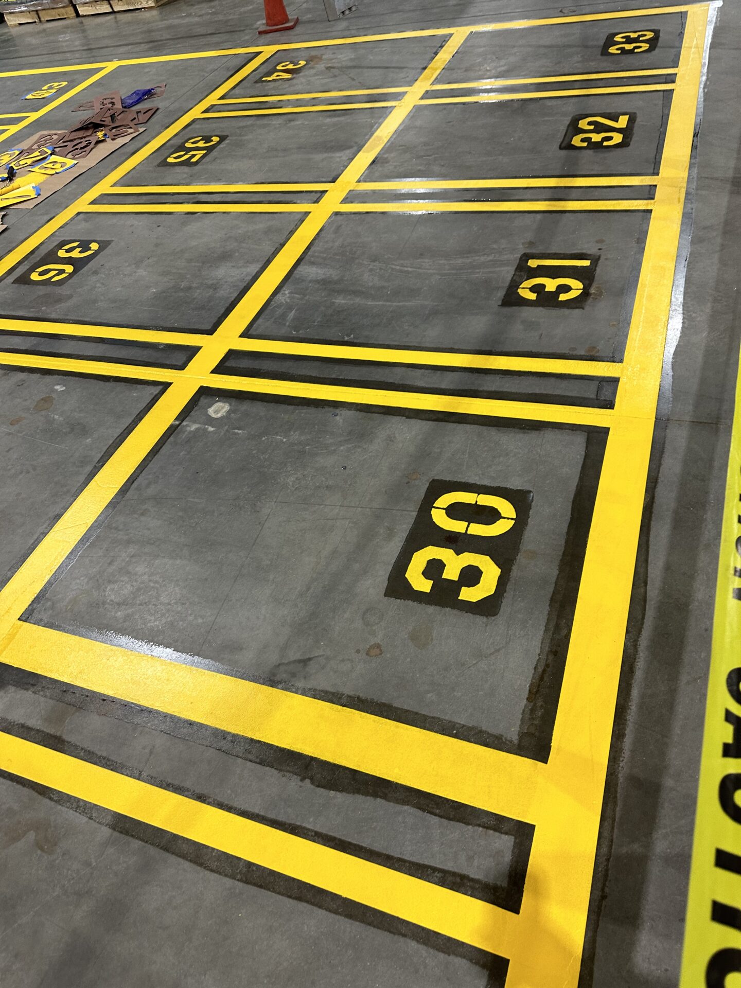 Warehouse interior painting at Dr. Pepper Snapple Group