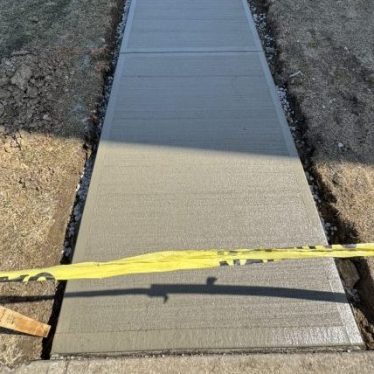Concrete walkway