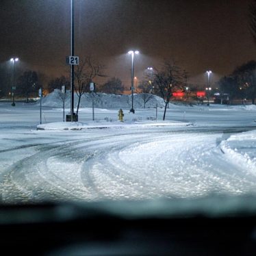 snowy lot